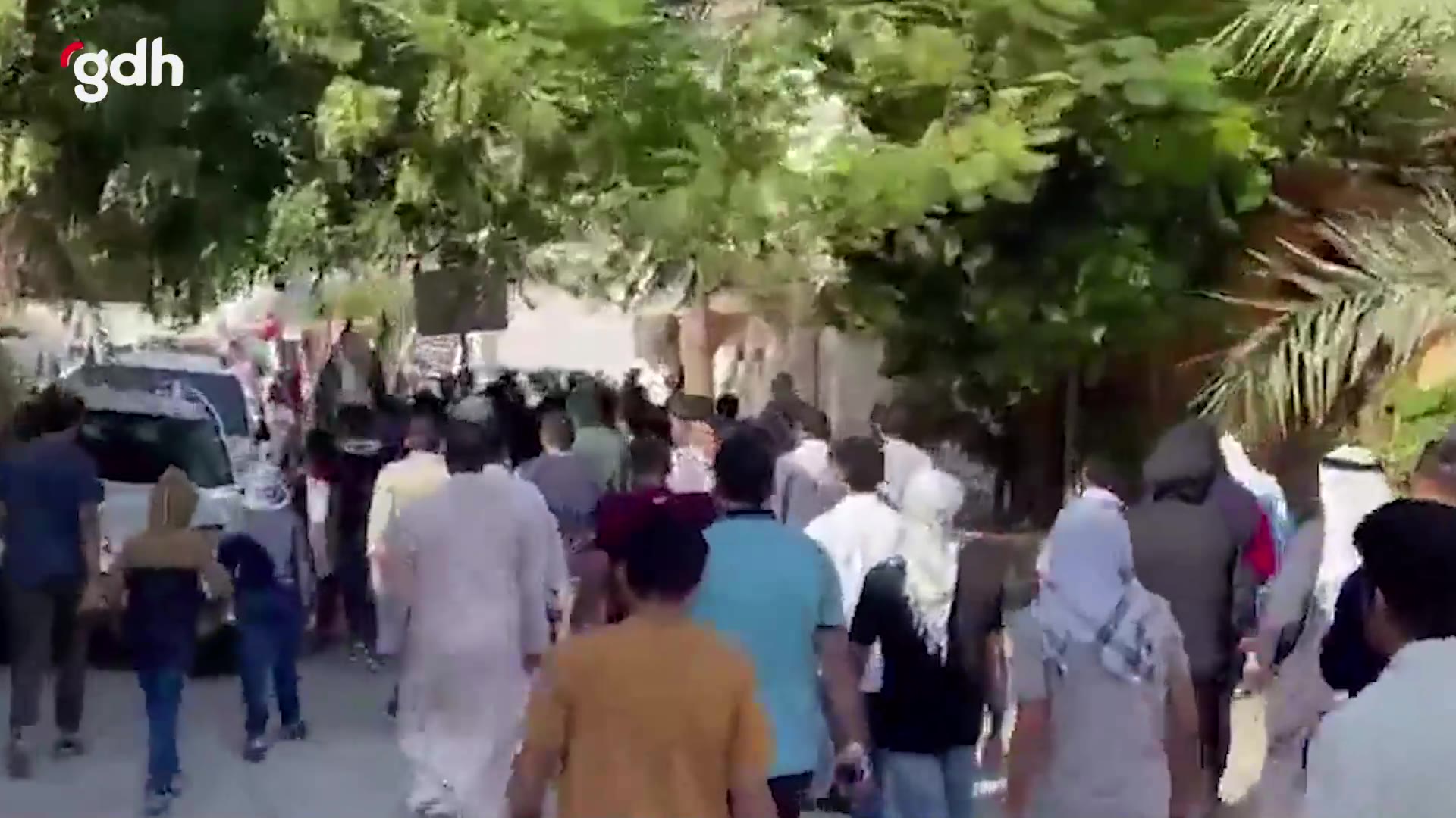 Bahreyn'de "Özgür Filistin" yürüyüşü, Gazze saldırılarına protesto