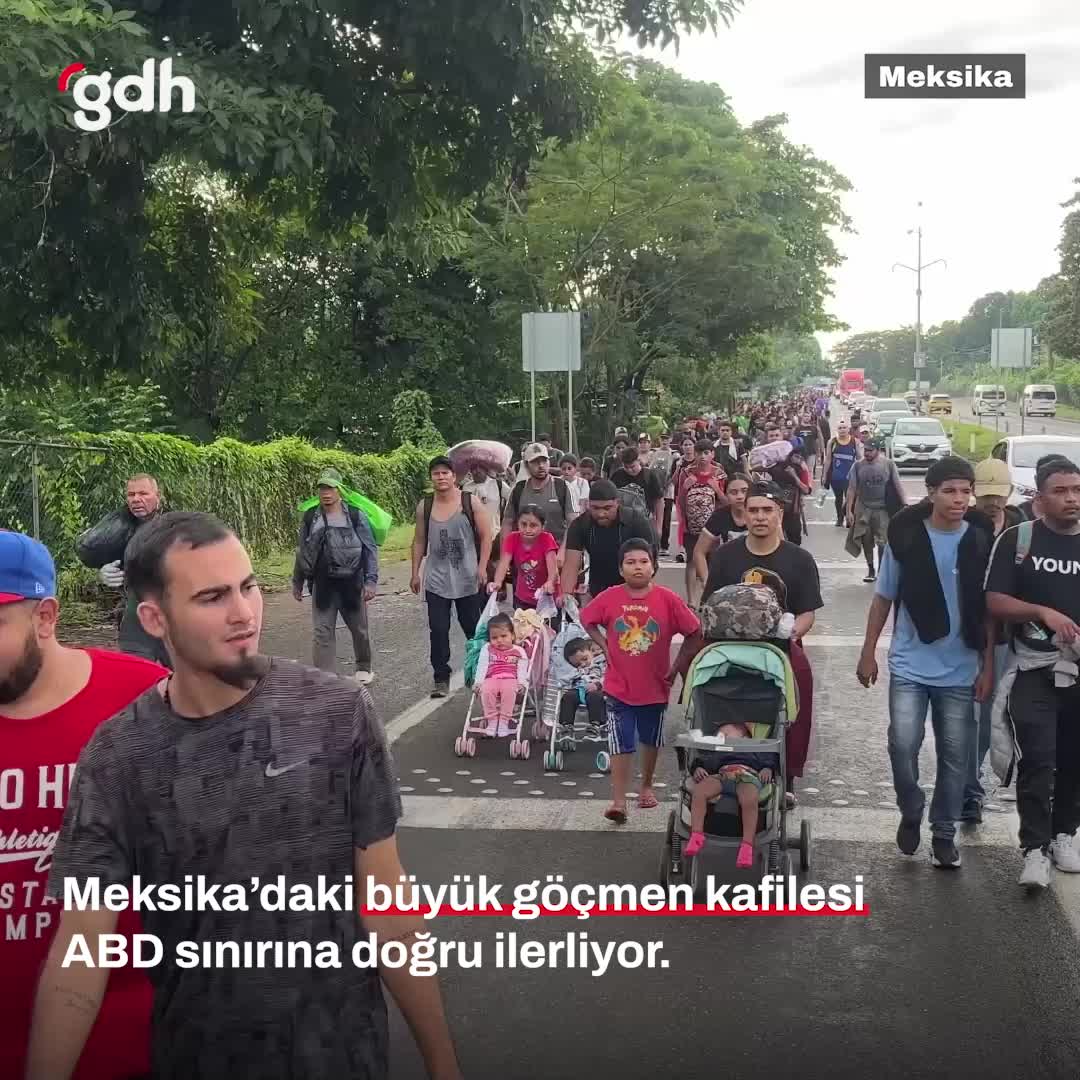 Meksika'dan Yola Çıkan Göçmenler, ABD Sınırına İlerliyor