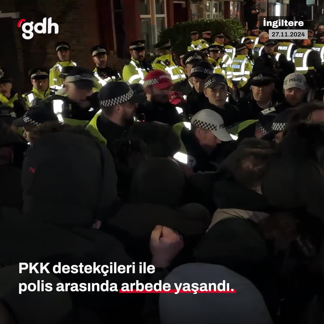 Londra'da PKK bağlantılı 6 tutuklama sonrası arbede yaşandı