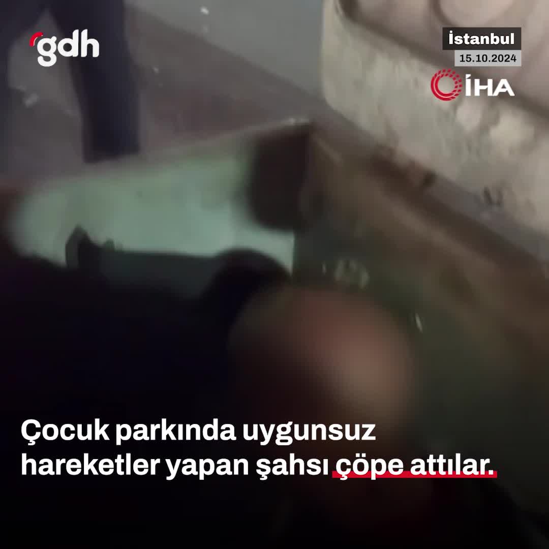 Beylikdüzü'nde parkta uygunsuz davranış sergileyen şahıs atıldı!