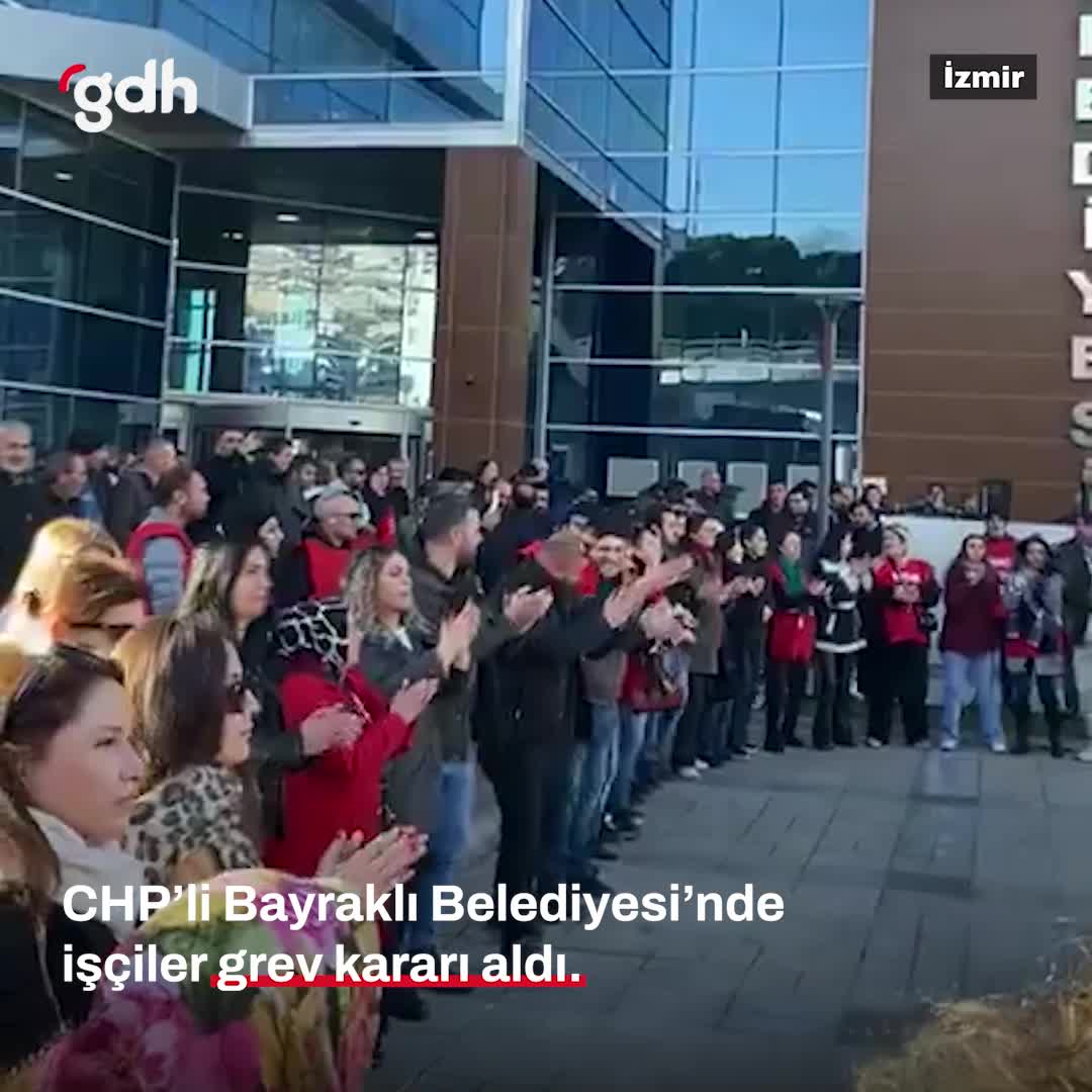 Bayraklı Belediyesi işçileri grev kararı aldı!