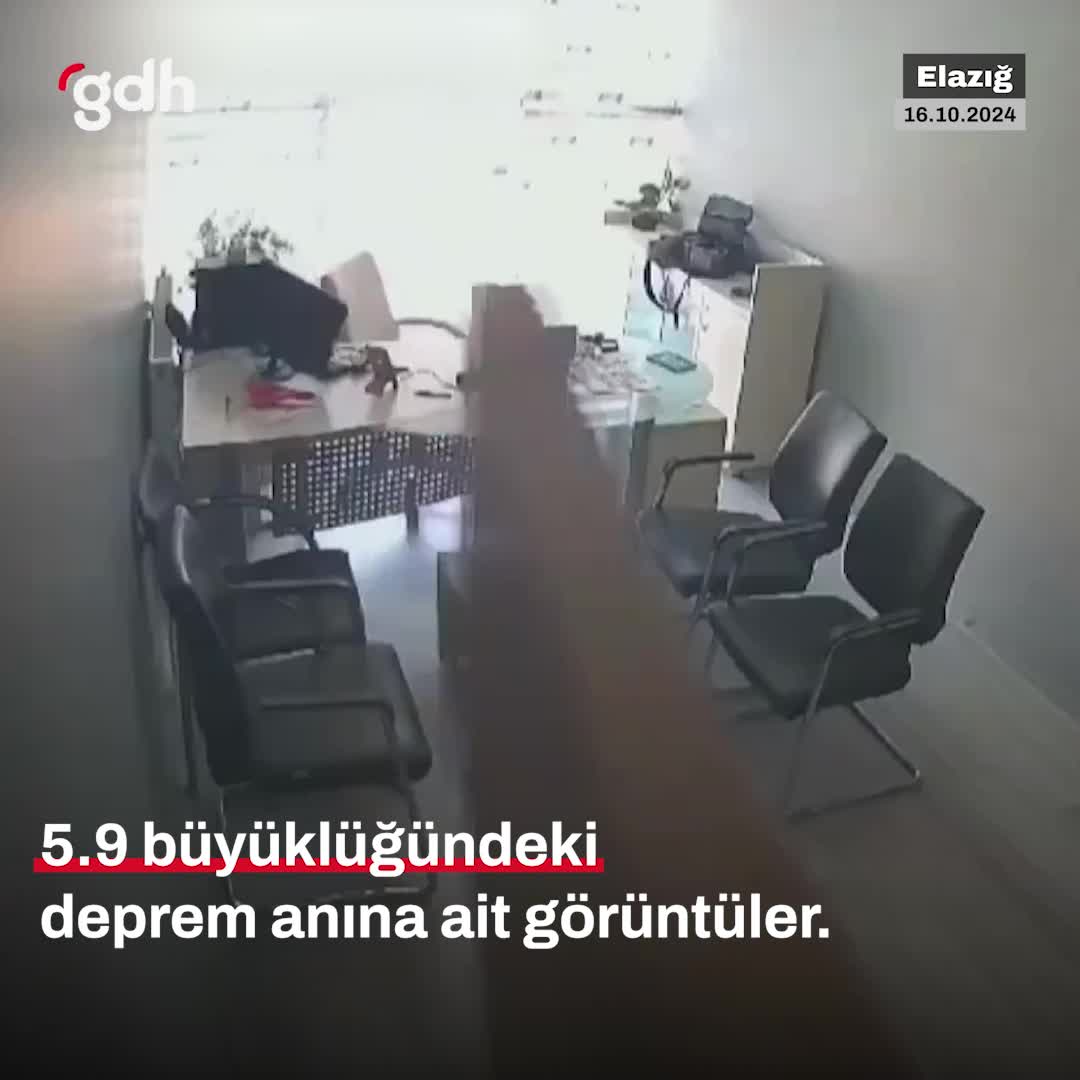Malatya'daki 5.9 büyüklüğündeki depremin anı görüntüleri