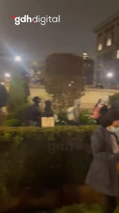Columbia Üniversitesi'nde Gazze için çadırla protesto gösterisi
