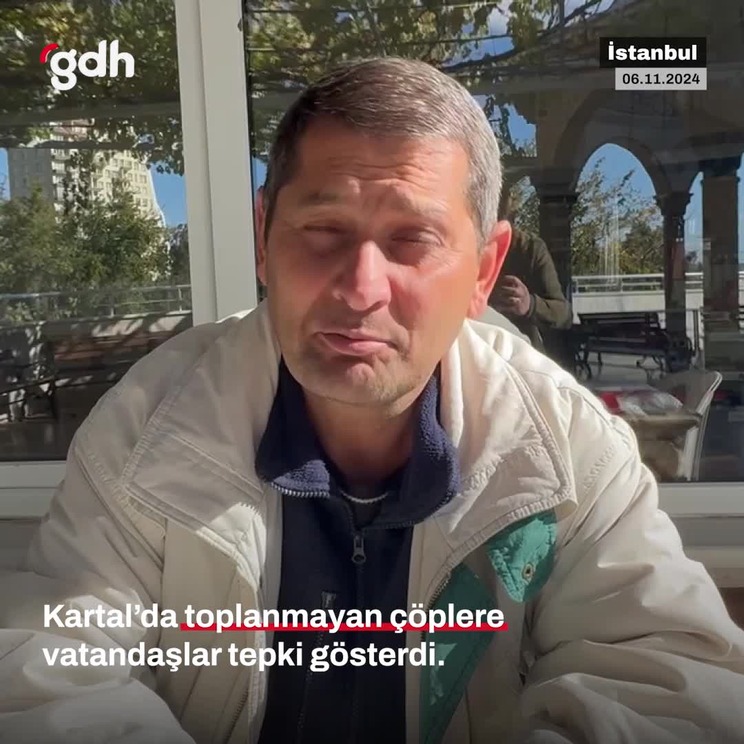 Kartal'da grevdeki temizlik işçilerinin çöpleri toplanmadı