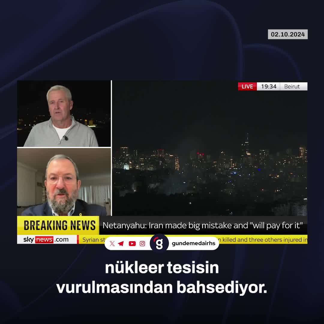 Ehud Barak: İran saldırıyı hak ediyor, İsrail karşılık vermeli