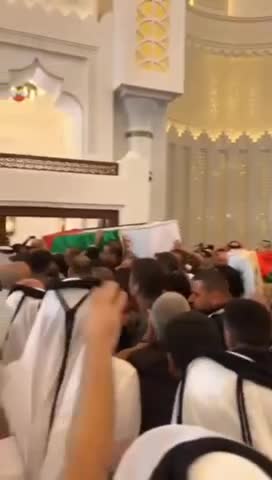 Şehit Haniye'nin naaşı cenaze namazıyla omuzlandı