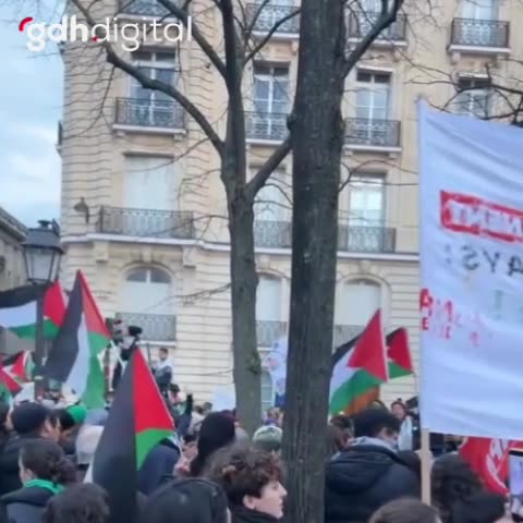 Fransa'da "Soykırımı durdurun" mitingi, Macron'u yaptırıma çağırdı
