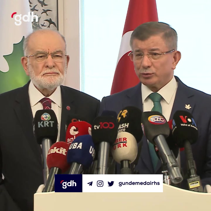 Davutoğlu: Saadet ve Gelecek Partisi Meclis'e grup dilekçesi sunacak