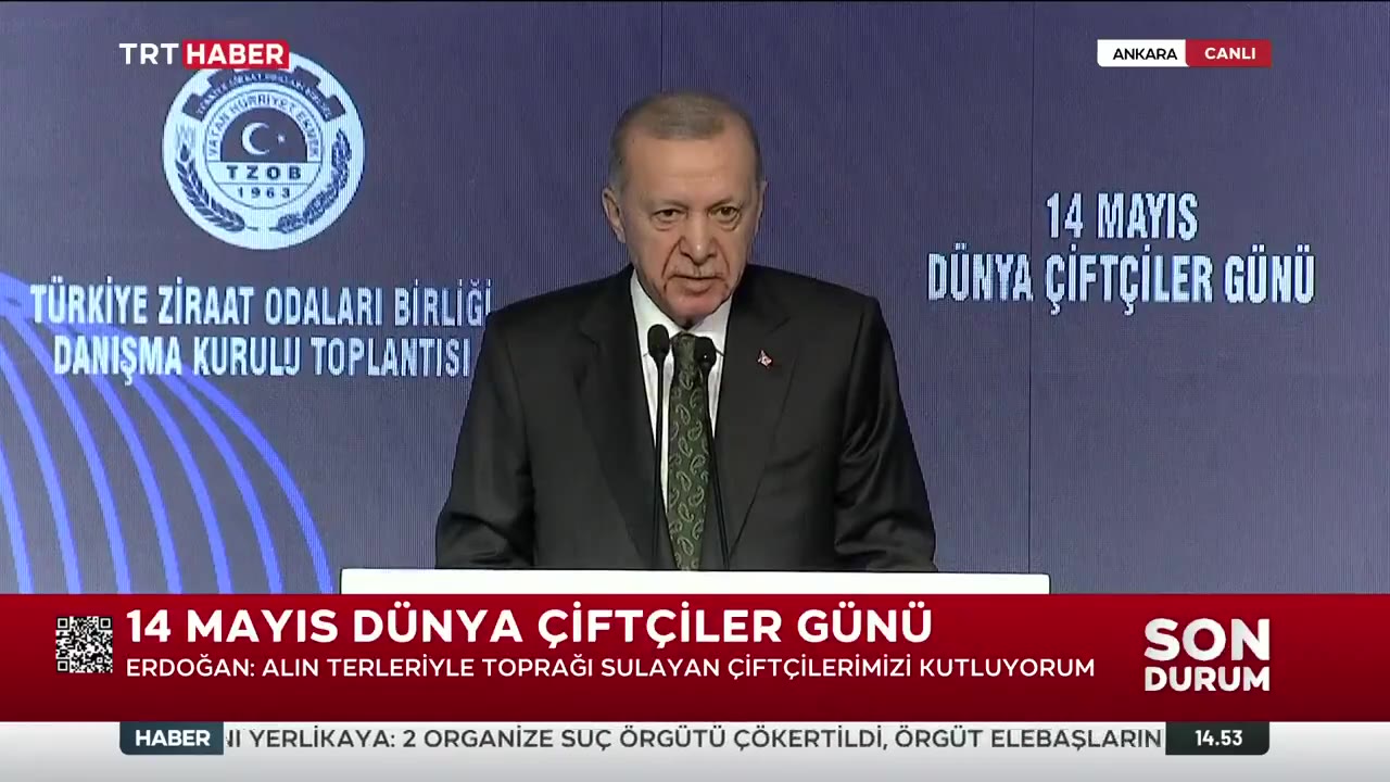 Erdoğan: Çiftçilerimize destekleri için minnettarız!