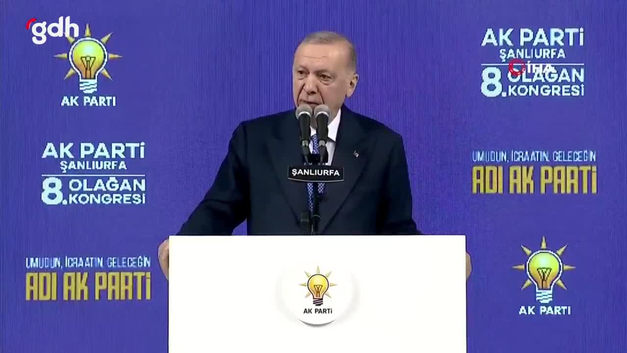 Erdoğan: Kirli terör oyunları tükenmiştir, silahlar gömülecek!