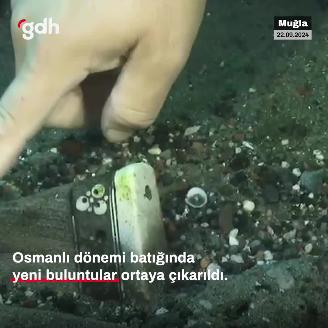 Datça'daki Osmanlı batığında yeni keşif: tüfekler ve porselenler