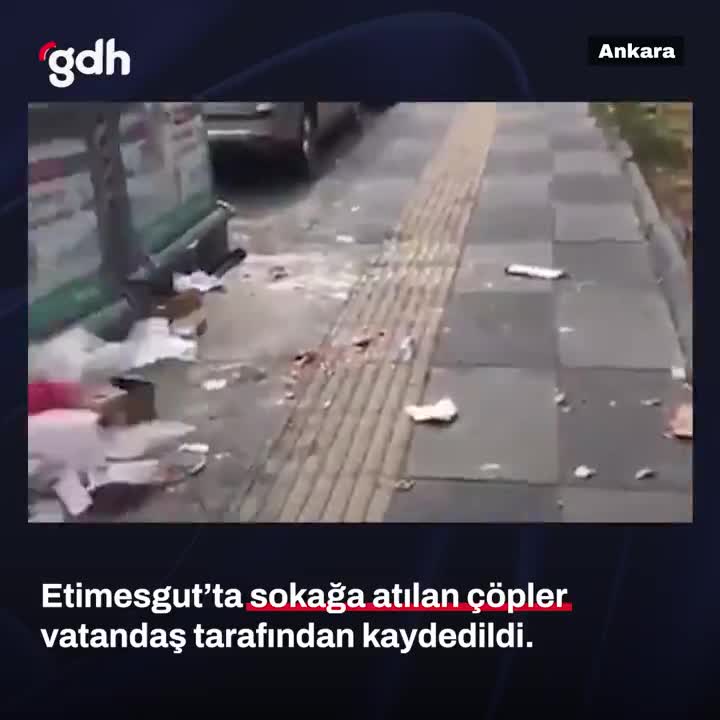 Etimesgut'ta CHP'li Beşikçioğlu'na ait çöpler kaydedildi