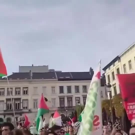 Brüksel'de şehit Haniye suikastı protesto edildi