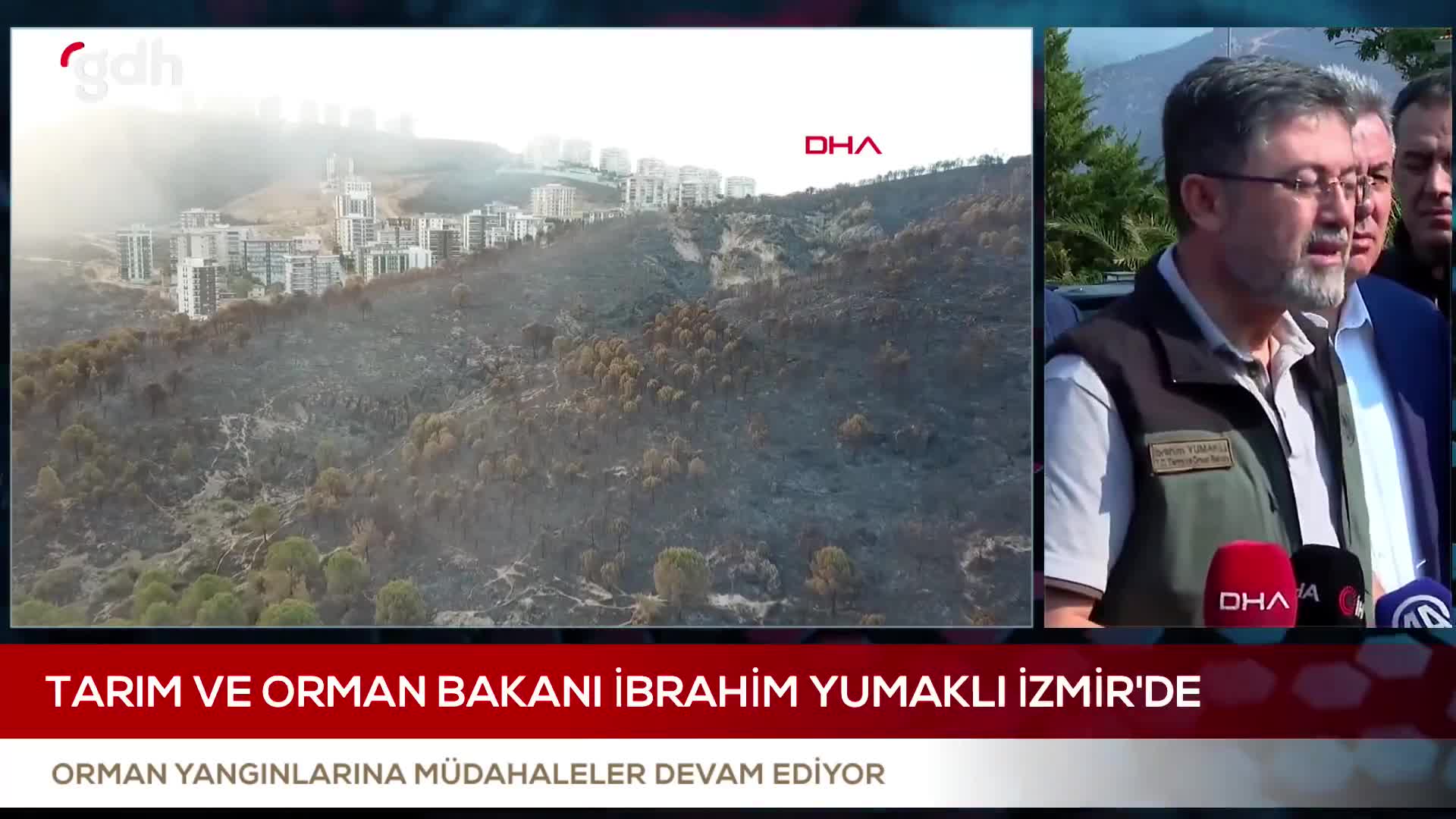 Bakan Yumaklı: Gece yangınlar ve organize kötülükle mücadele ediyoruz