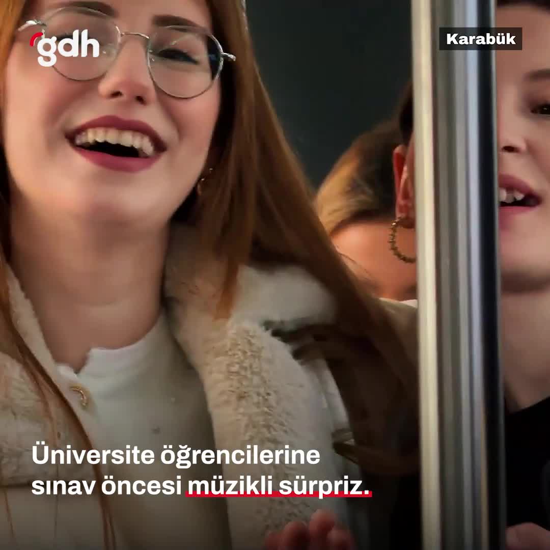 Karabük Gençlik ve Spor'dan öğrencilere sınav öncesi müzik sürprizi