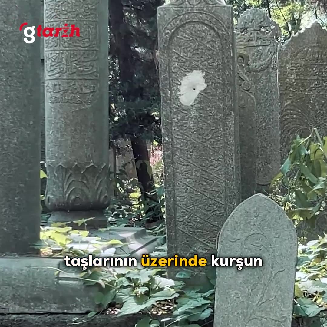 Eyüp Sultan Mezarlığı'nda mezar taşları nişangah oldu!