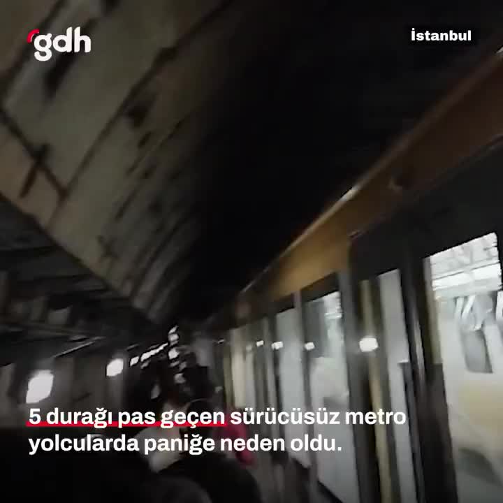 Üsküdar-Samandıra Metro'da sürücüsüz tren 5 durağı pas geçti!