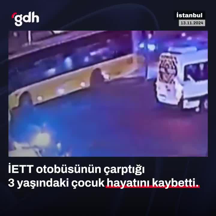 Sancaktepe'de İETT otobüsü çarparak 3 yaşındaki çocuğu öldürdü