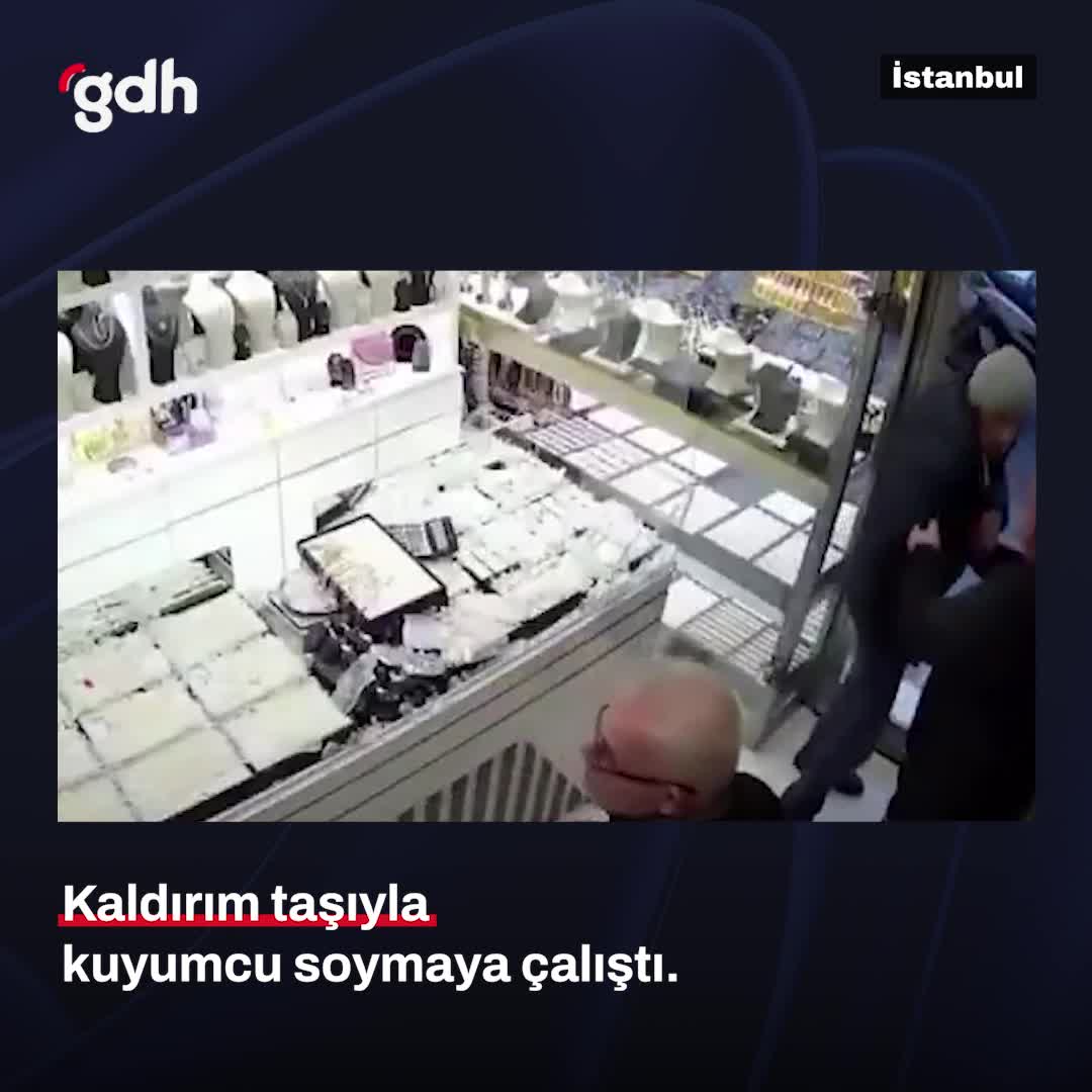 Fatih'te kuyumcu soyan şahıs kaldırım taşında yakalandı