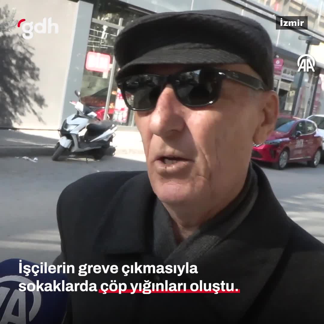 İzmir Bayraklı'da grev sonrası çöpler toplanmadı, vatandaştan tepki