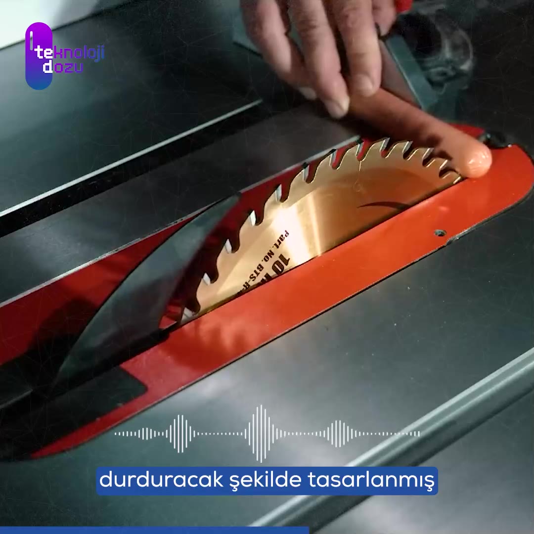 SawStop: Marangozlar için anında durma güvenliği