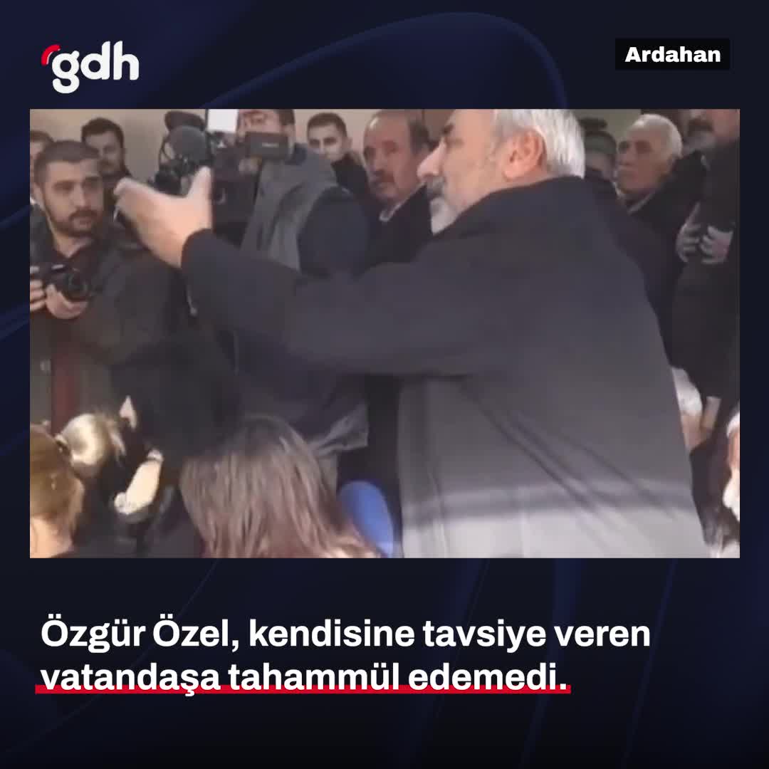Özgür Özel, Göle'de vatandaşa tahammül edemedi!