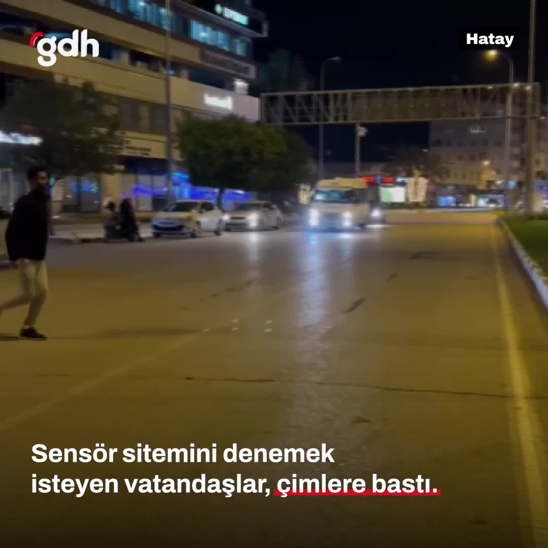 Hatay'da çimlere basıldığında uyarı sesi veren sensör denendi