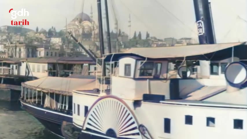 İstanbul 1897'de çekilen restoresi renklendirilmiş video