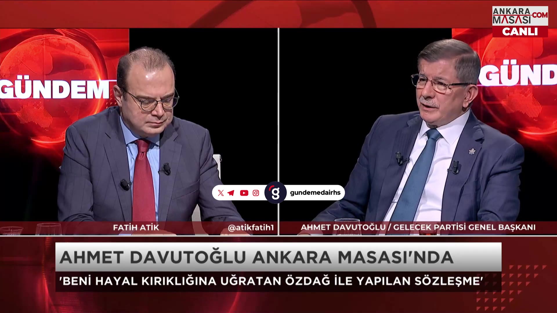 Davutoğlu: Özdağ ile yapılan sözleşme beni hayal kırıklığına uğrattı