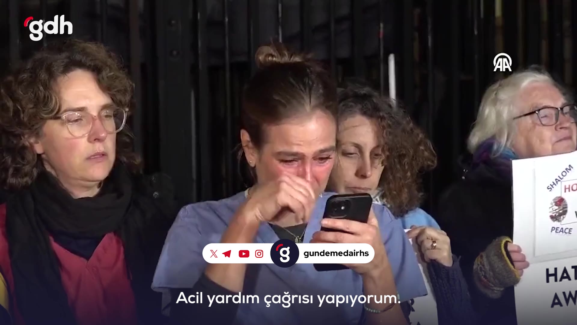 Londra'da sağlık çalışanlarından Gazze'ye destek açıklaması