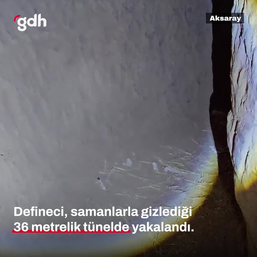 Aksaray'da kaçak kazı yapan şahıs suçüstü yakalandı