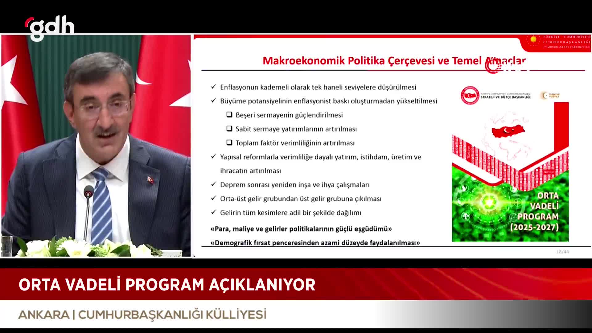 Yılmaz: OVP enflasyonu tek haneli, yatırımı artırmayı hedefliyor