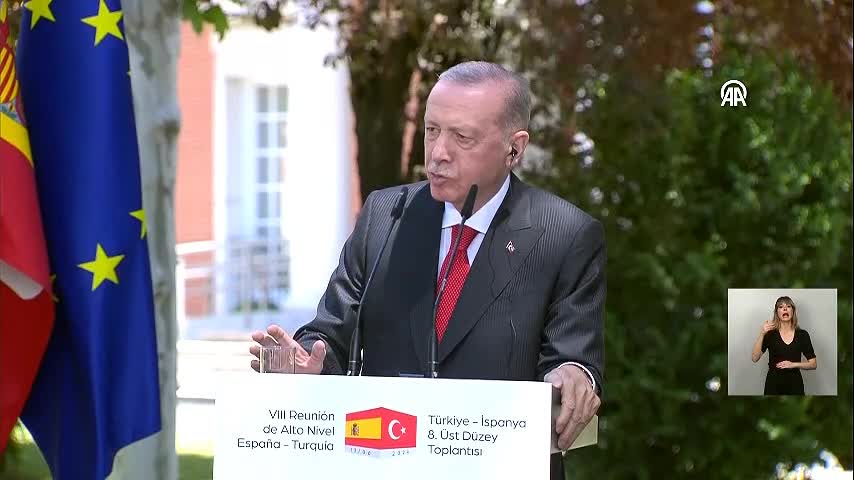 Erdoğan'dan İspanyol gazeteciye sert yanıt: "Hukuk ne gerektiriyorsa"