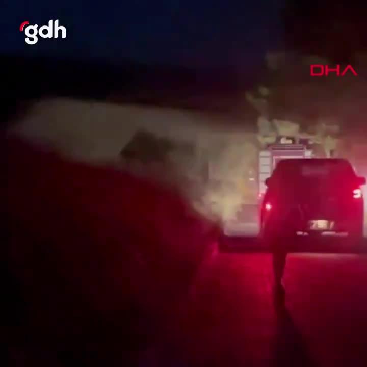 Bozcaada'da ateşe veren kişi güvenlik kameralarına yakalandı