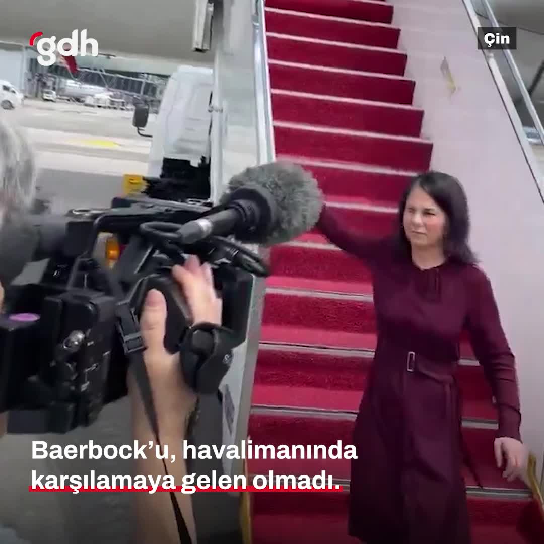 Baerbock'un Çin ziyaretinde havalimanında karşılayan yoktu