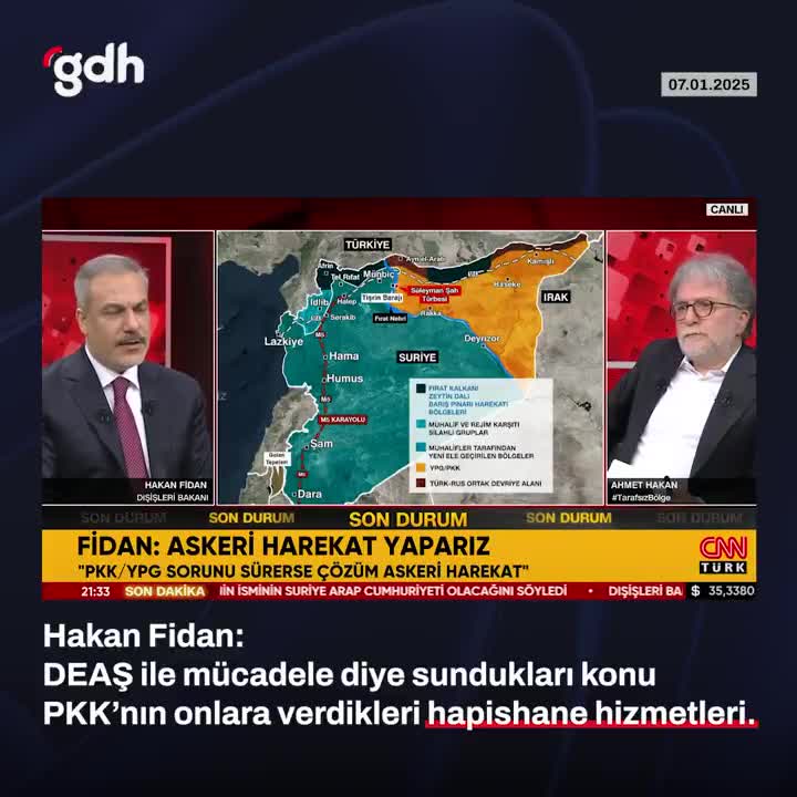 Hakan Fidan: DEAŞ ile Mücadele PKK’nın Hapishane Hizmetleri Mi?