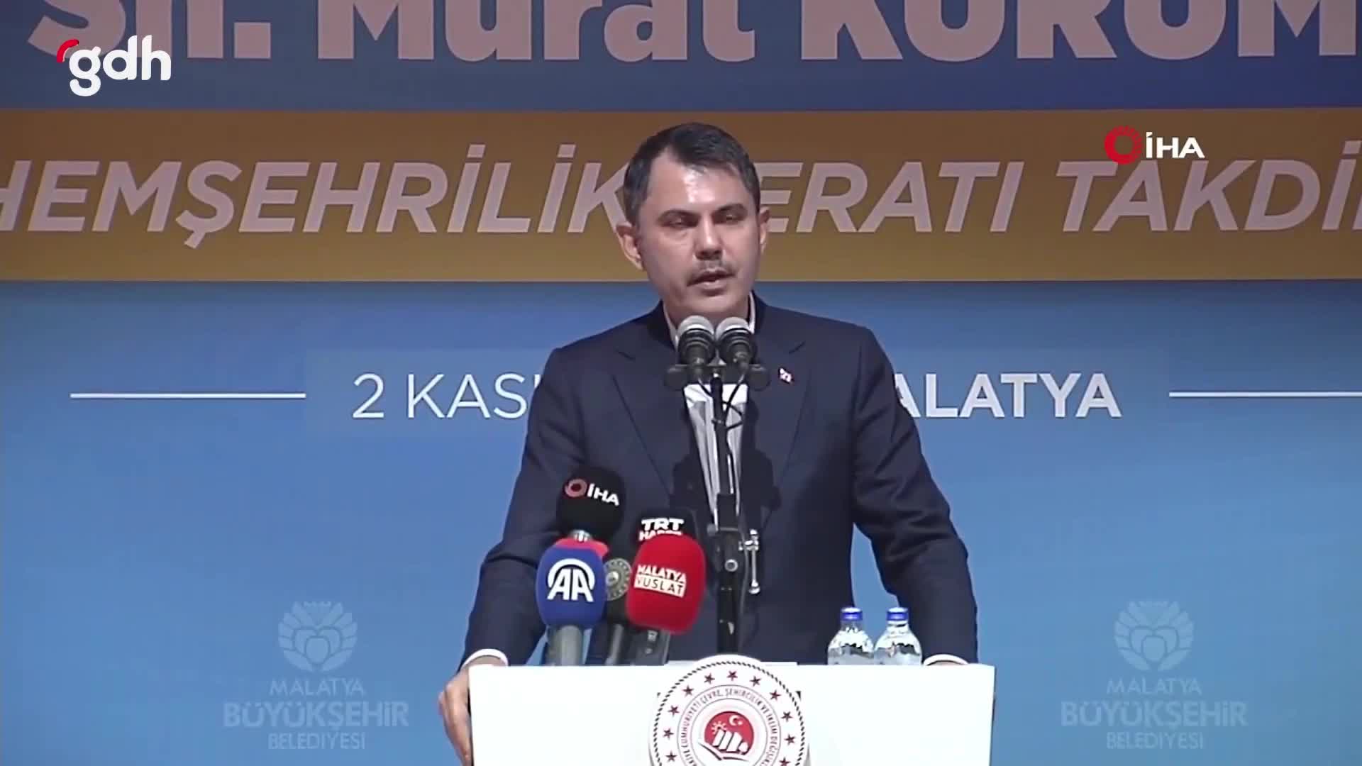 Murat Kurum'a Malatya'da Fahri Hemşehrilik Beratı verildi