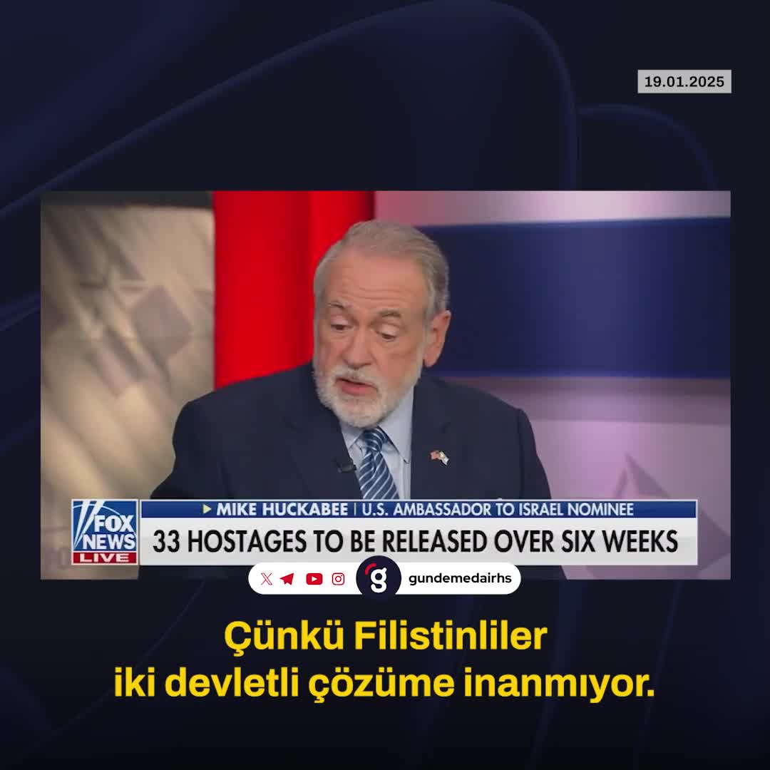 Mike Huckabee'den Filistin devleti karşıtı açıklama
