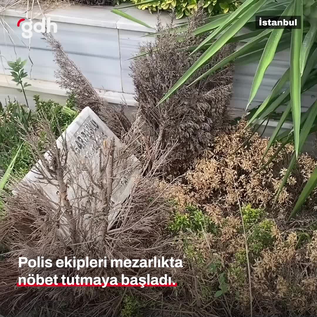 Polis, Cem Garipoğlu'nun mezarını korumak için nöbette