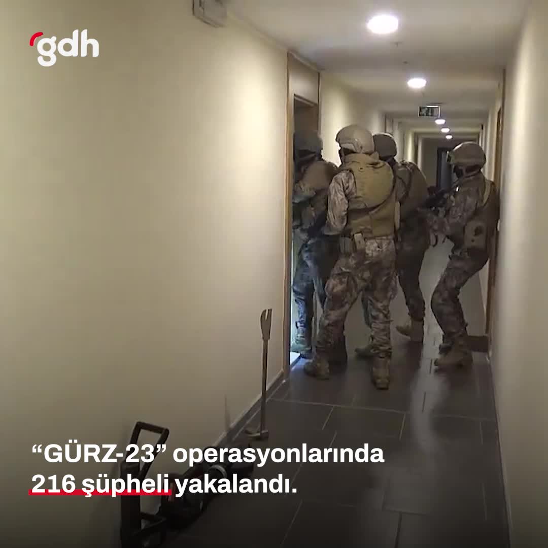 GÜRZ-23 Operasyonu: 45 ilde 216 DEAŞ şüphelisi yakalandı