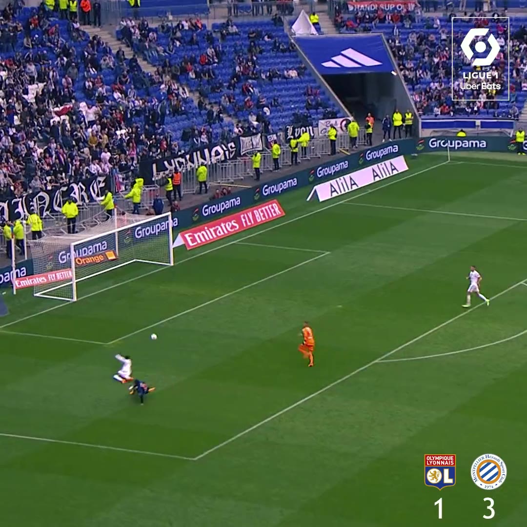 Lyon, Montpellier'i 5-4 yenerek büyük bir geri dönüş yaptı