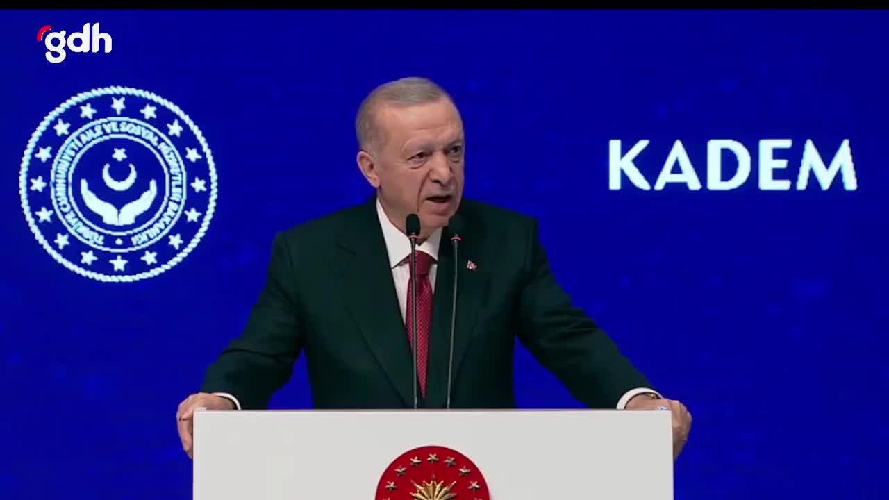 Erdoğan: Kadın iş gücüne katılımı 2028'de %40'a çıkarmak istiyoruz