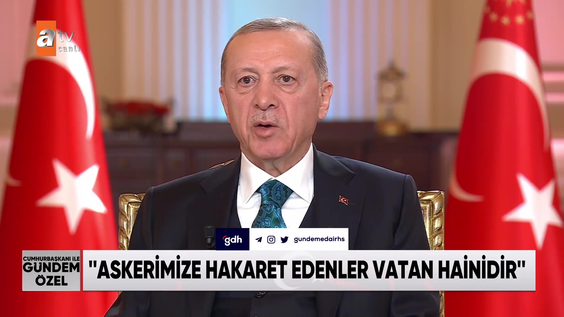 Erdoğan: Askerimize hakaret edenler vatan hainidir