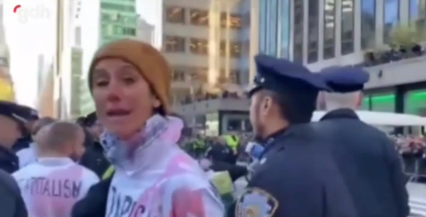 New York'ta Şükran Günü'nde Gazze protestosunda gözaltılar