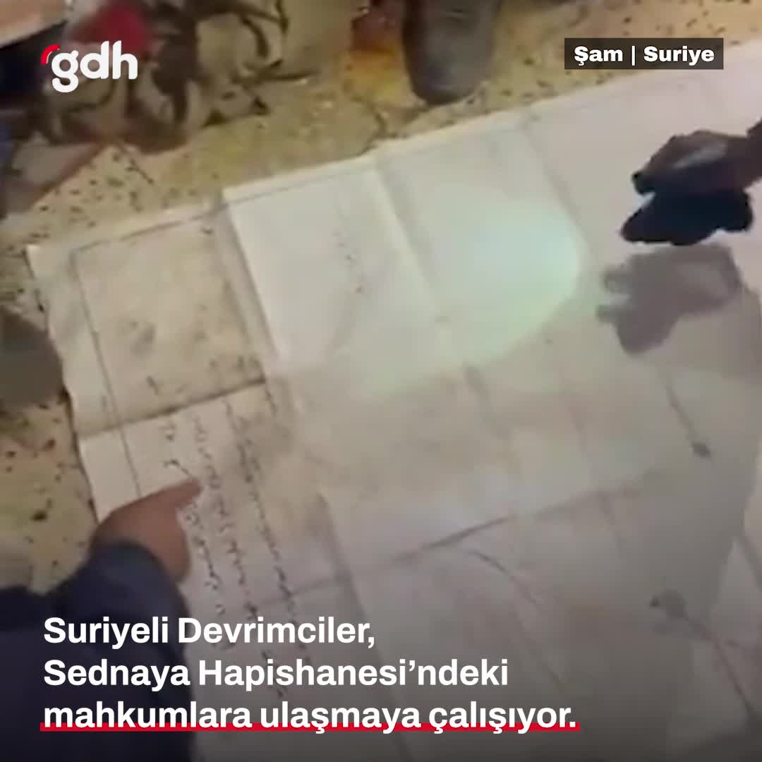 Suriyeli Devrimcilerin Sednaya Hapishanesi'ndeki Tünel Çalışmaları