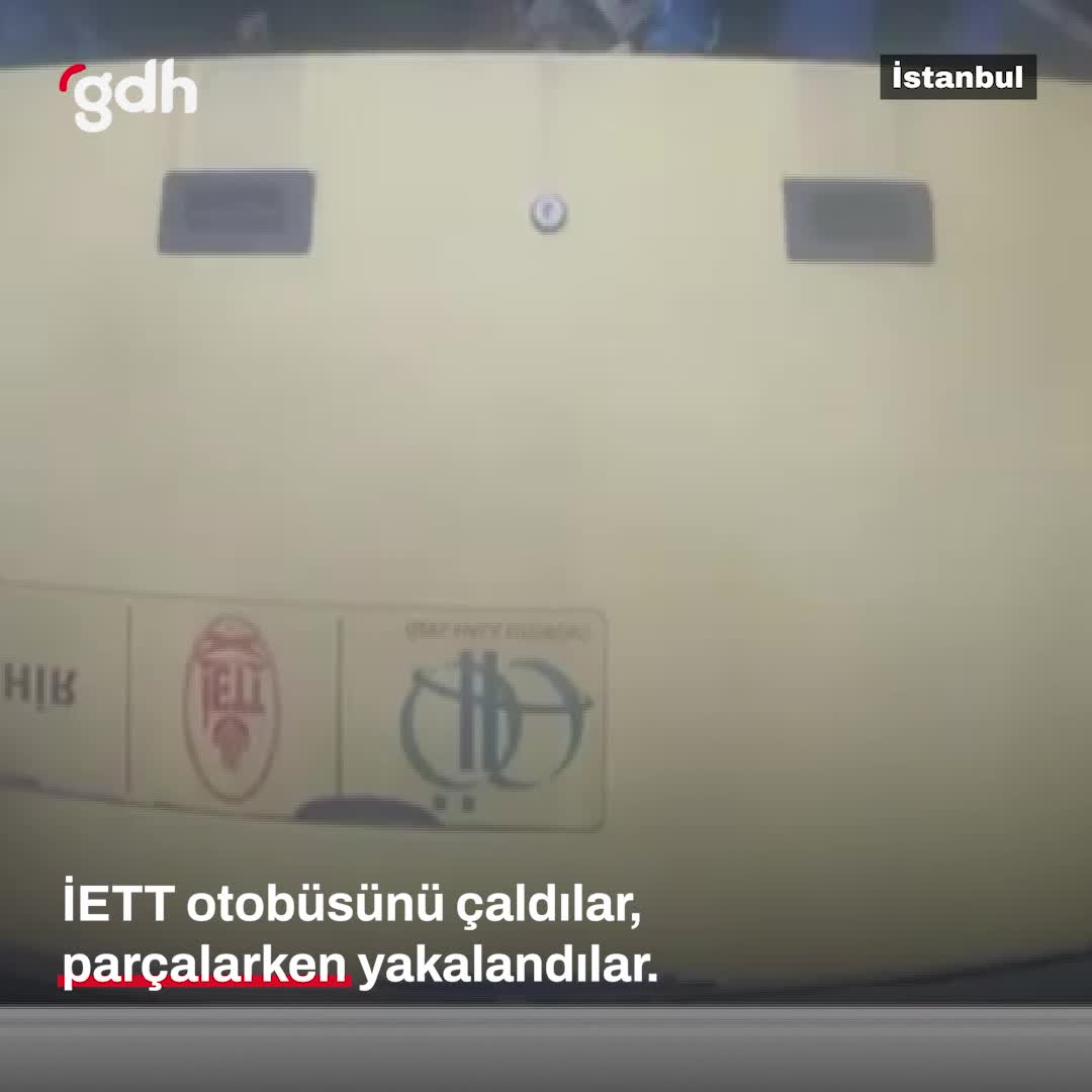 Kağıthane'de çalınan otobüs Tuzla’da parçalanmaya çalışıldı