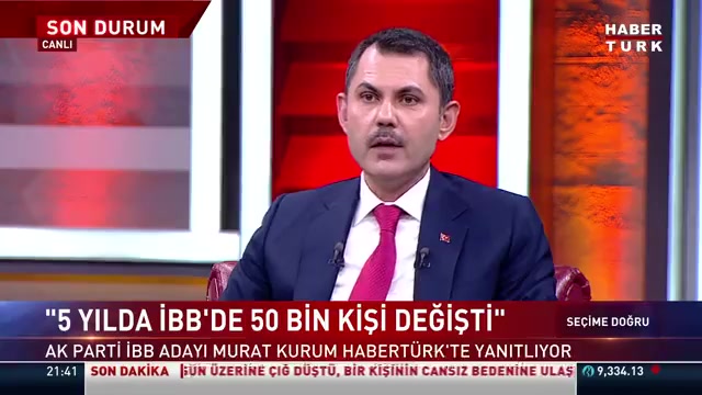 Murat Kurum: İBB'de 5 yılda 50 bin kişi değişti, sorun bu