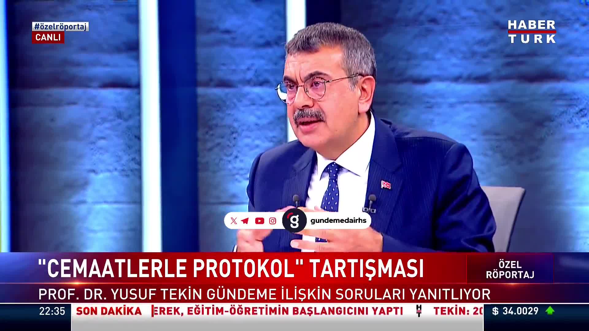 Milli Eğitim Bakanı Tekin: Protokoller cemaati kapsamıyor