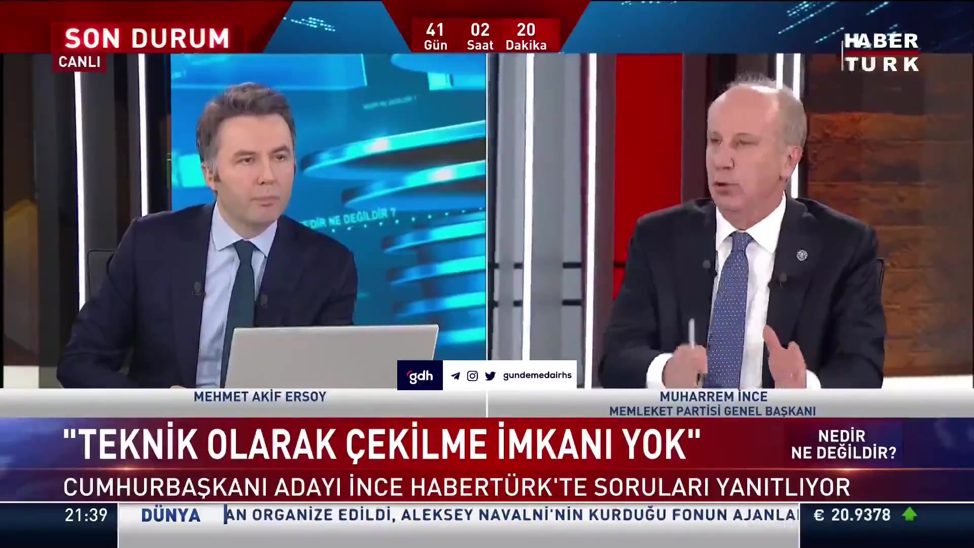 İnce: Seçim ikinci turda Erdoğan'a karşı kim daha şanslı?