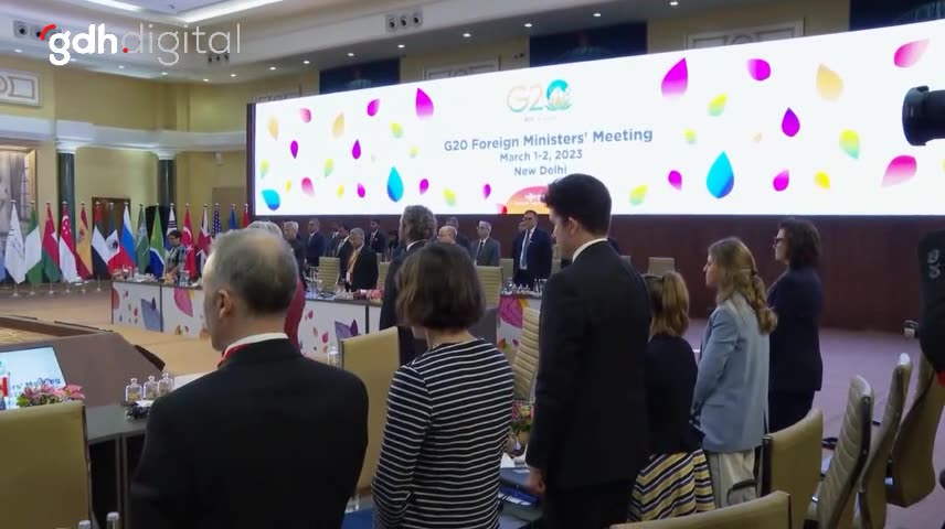 G20 Dışişleri Bakanları Toplantısı: Depremzedelere Saygı Duruşu
